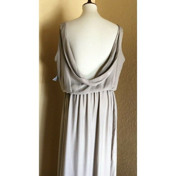 NATALIE DEAYALA Drape Back Silk Column Gown XXL - Picture 7 of 10
